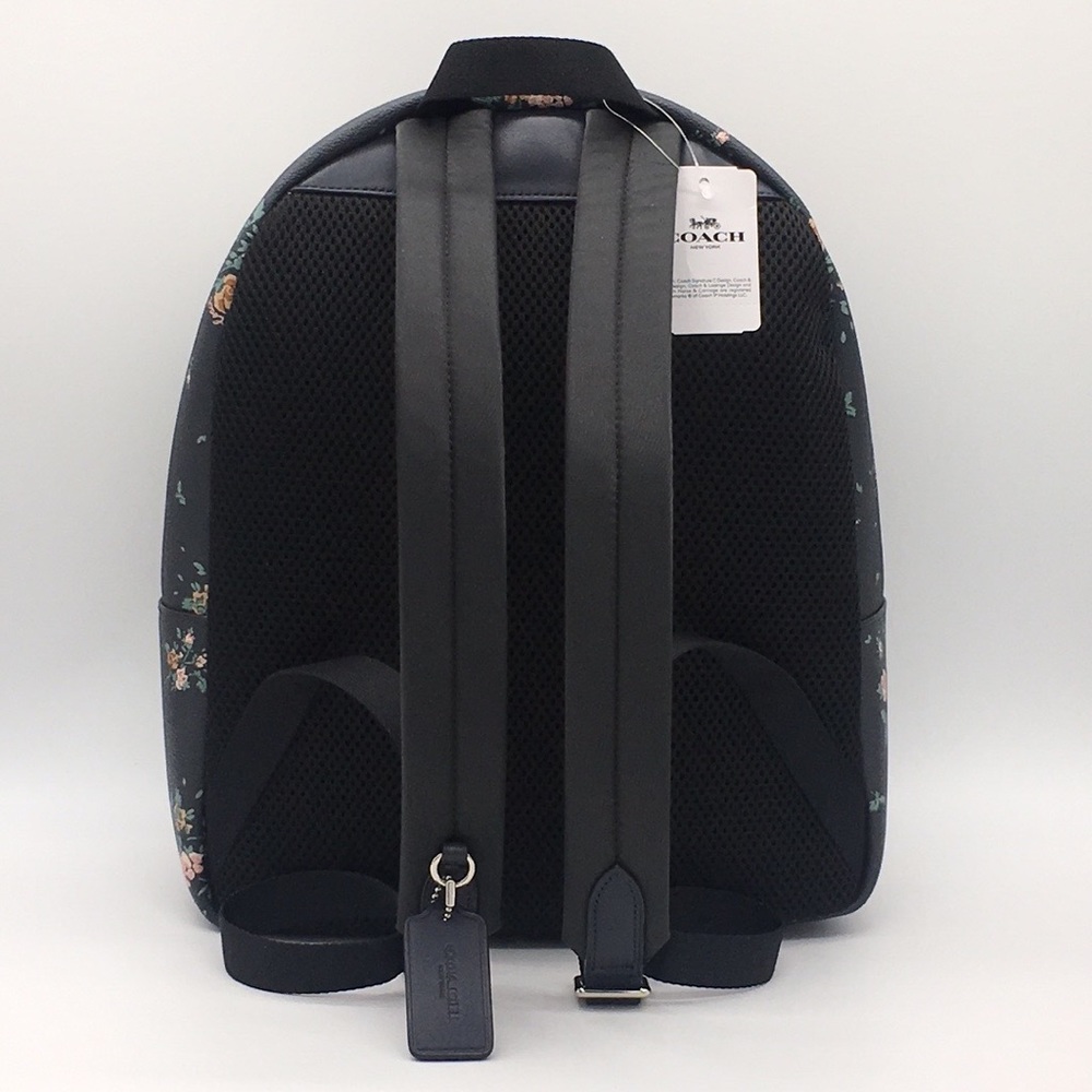 COACH MEDIUM CHARLIE BACKPACK WITH ROSE BOUQ. PRT - Picture 3 of 16